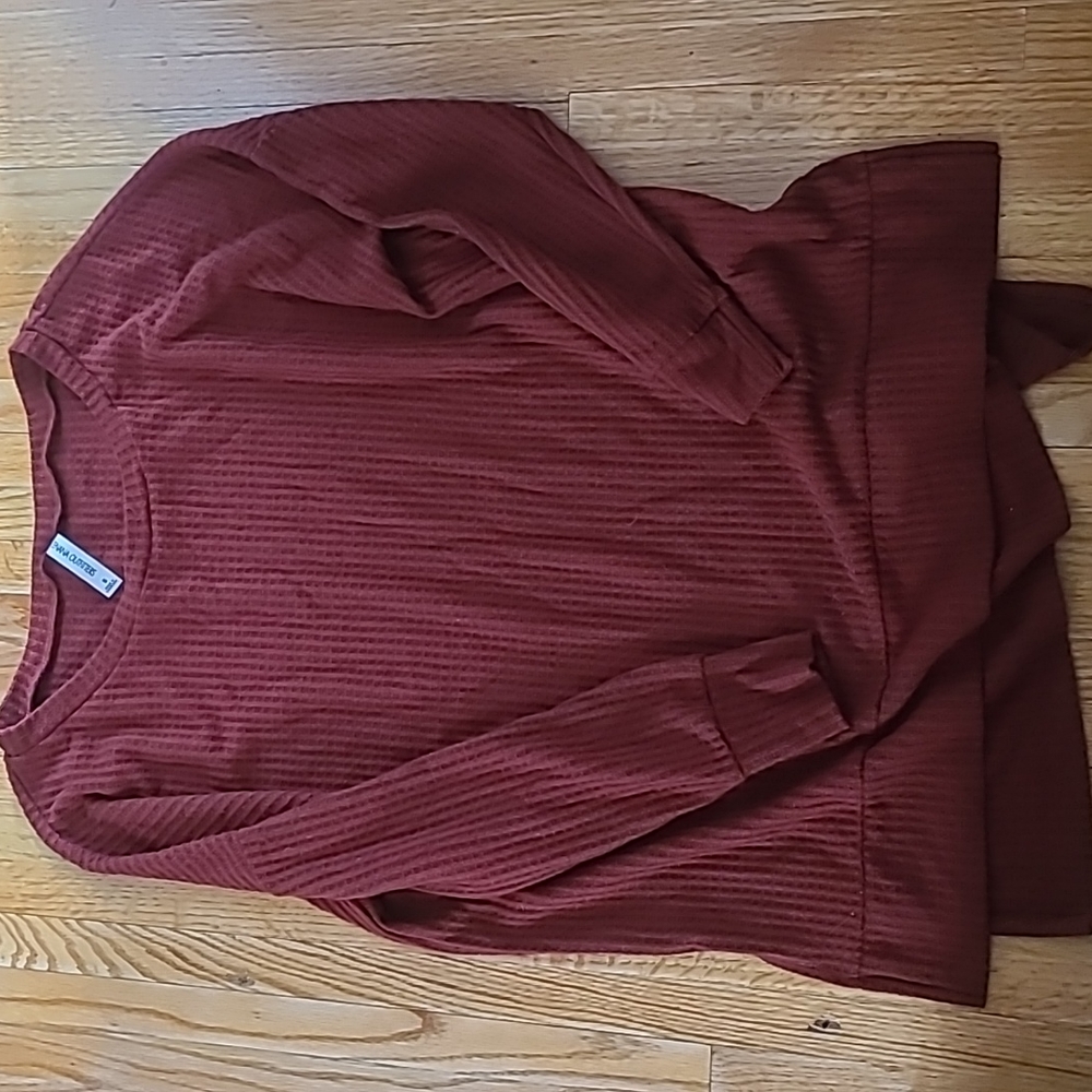 Zenana outfitters thermal waffle knit tunic